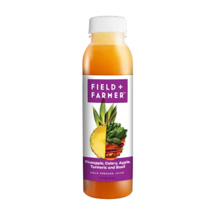 Field & Farmer - Juice - Pineapple Basil Turmeric, 12oz