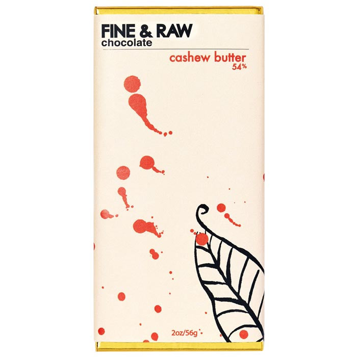 Fine & Raw - Signature Collection Chocolate Bars - Cashew Butter, 1oz