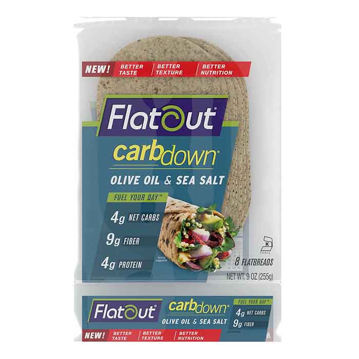 Flat Out - Wrap - Olive Oil N Sea Salt, 9oz