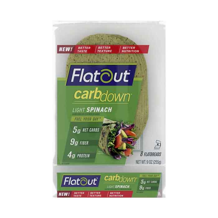 Flat Out - Wrap - Spinach Light, 9oz