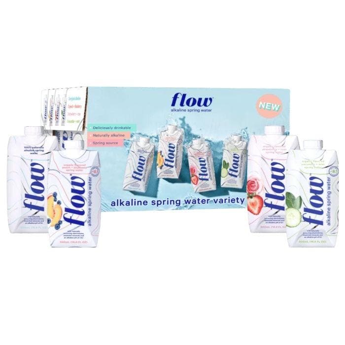 Flow Water - Alcaline Spring Water, pack of 12