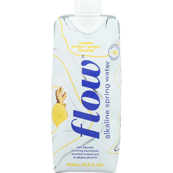 Flow Water Lemon + Ginger, 500 ml _ pack of 12