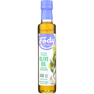 Fody Food Co - Garlic Infused Extra Virgin Olive Oil, 8.4oz