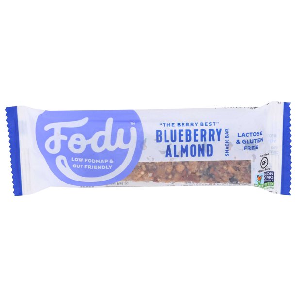 Fody Blueberry Almond Snack Bar, 1.41 Ounce
 | Pack of 12 - PlantX US