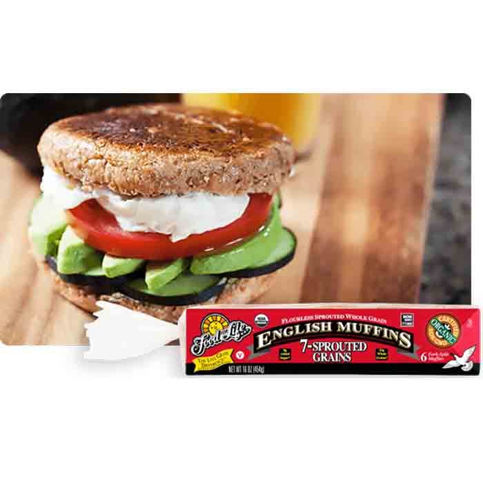 Food For Life - English Muffin Ezekiel - 7 Sprouted Org, 16oz