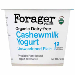 Forager - Cashewgurt Plain Organic, 5.3oz | Pack of 6