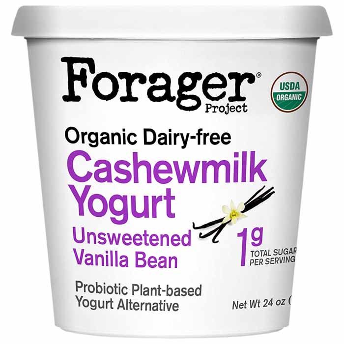 Forager - Organic Cashewmilk Yogurt - Unsweetened Vanilla Bean, 24oz 