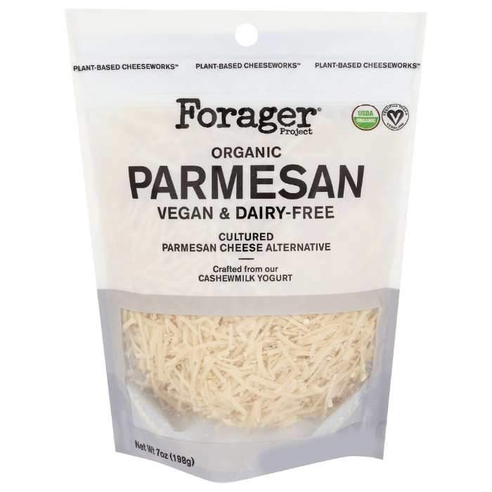 Forager Project - Grated Parmesan Vegan Cheese, 7oz- Front