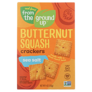 From The Ground Up - Butternut Squash Crackers Sea Salt, 4oz