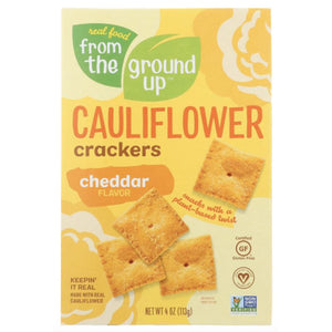From The Ground Up - Cauliflower Cheddar Crackers, 4oz
