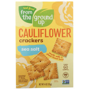 From The Ground Up - Cauliflower Crackers Sea Salt, 4oz