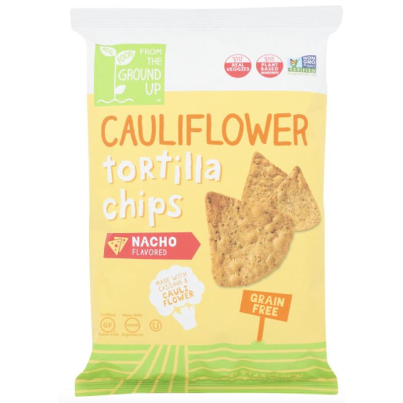 Buy From The Ground Up Cauliflower Tortilla Chips Nacho, 4.5 oz