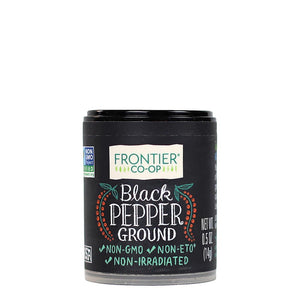 Frontier Ground Black Pepper, 0.5 oz | Pack of 6