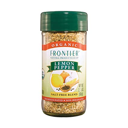 Frontier Lemon Pepper Seasoning, 2.5 oz
 | Pack of 6 - PlantX US