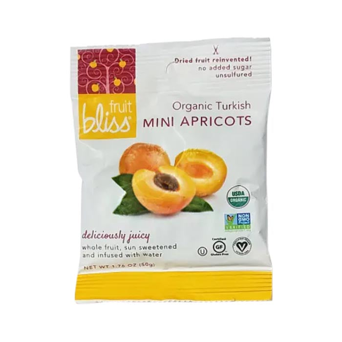 Fruit Bliss - Organic Dried Fruits - Turkish Apricots - 1.76oz
