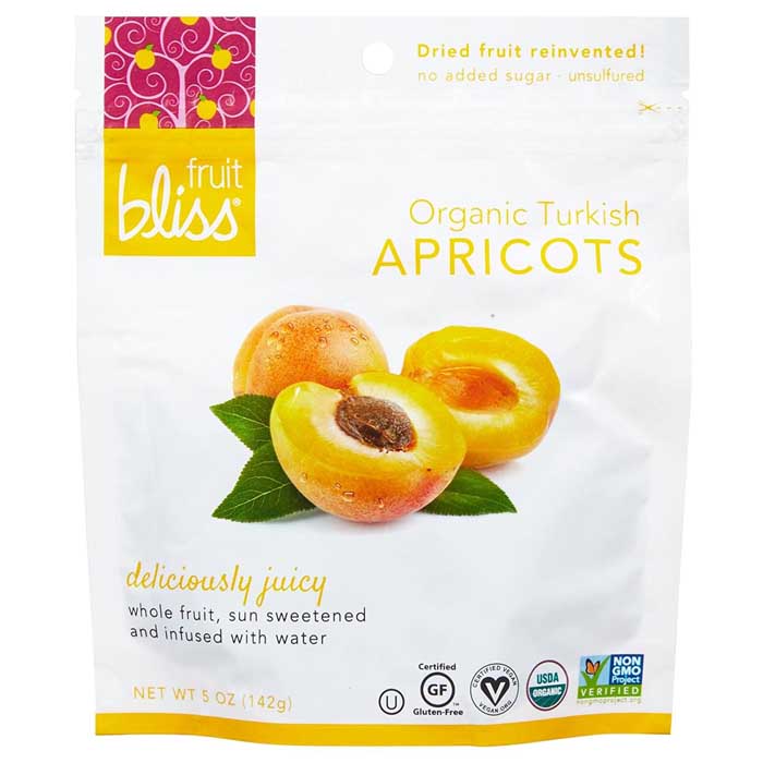 Fruit Bliss - Organic Dried Fruits - Turkish Apricots - 5oz