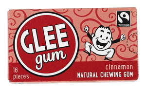 GLEE GUM: All Natural Chewing Gum Cinnamon, 16 Pc | Pack of 12