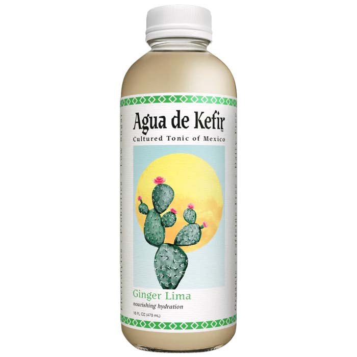 GT's Agua De Kefir - Kefir - Ginger Lima, 16oz