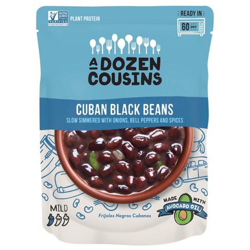 A Dozen Cousins - Cuban Black Beans, 10 oz | Pack of 6 - PlantX US