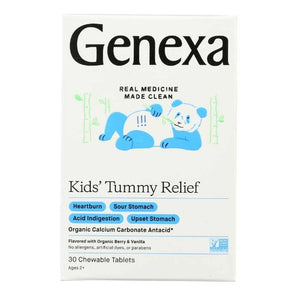 Genexa - Kids' Tummy Relief Chewable Tablets, 30 Tablets