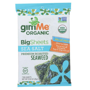 Gimme - Big Sheets Roasted Seaweed Sea Salt, 0.92oz