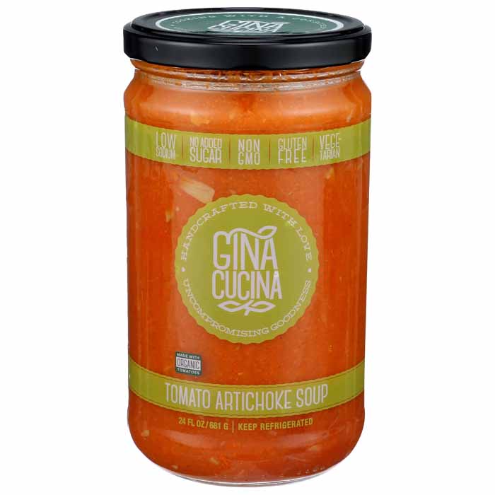 Gina Cucina - Soup - Tomato Artichoke, 24oz 