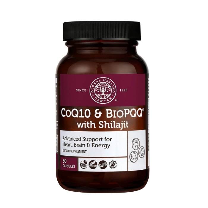 Global Healing - CoQ10 & BioPQQ with Shilajit, 60ct - Front
