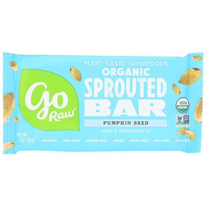 Go Raw Sprouted Bars - Pumpkin Seed, 1.8 oz