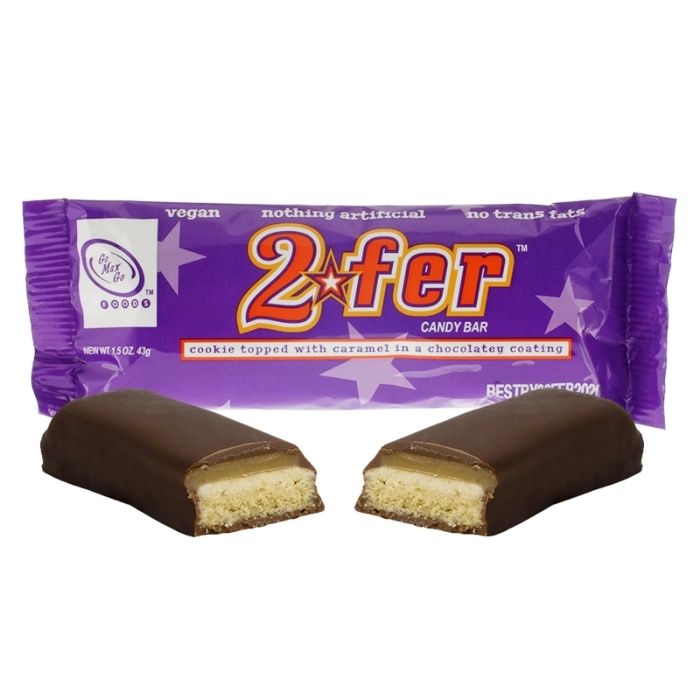 Go Max Go - 2fer™ Vegan Candy Bar, 1.5oz - delicious 