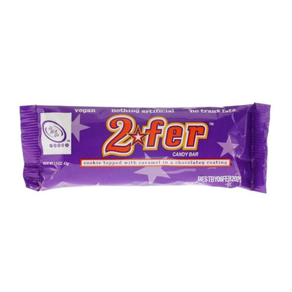 Go Max Go - 2fer™ Vegan Candy Bar, 1.5oz - front