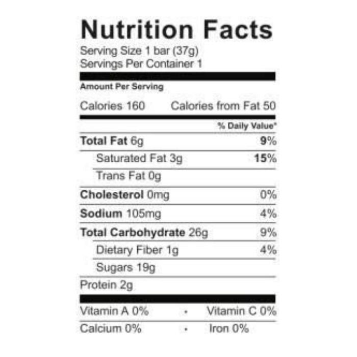 Go Max Go - Thumbs Up Bar, 1.3oz - nutrition facts