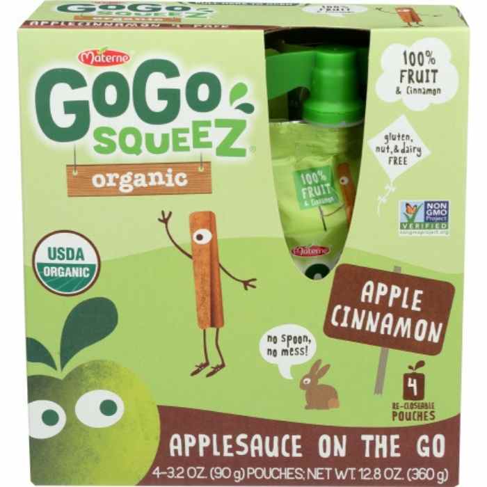 Gogo SqueeZ - apple cinnamon apple saause - front