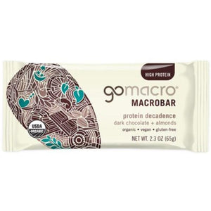 GoMacro - Dark Chocolate & Almonds Macrobar, 2.3oz
