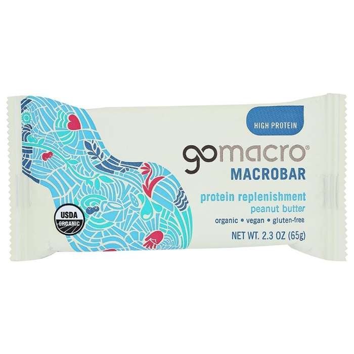 Gomacro Protein Bar - Peanut Butter, 2.3oz - front