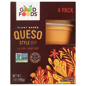 Good Foods - Queso Style Dip 4pk, 7oz