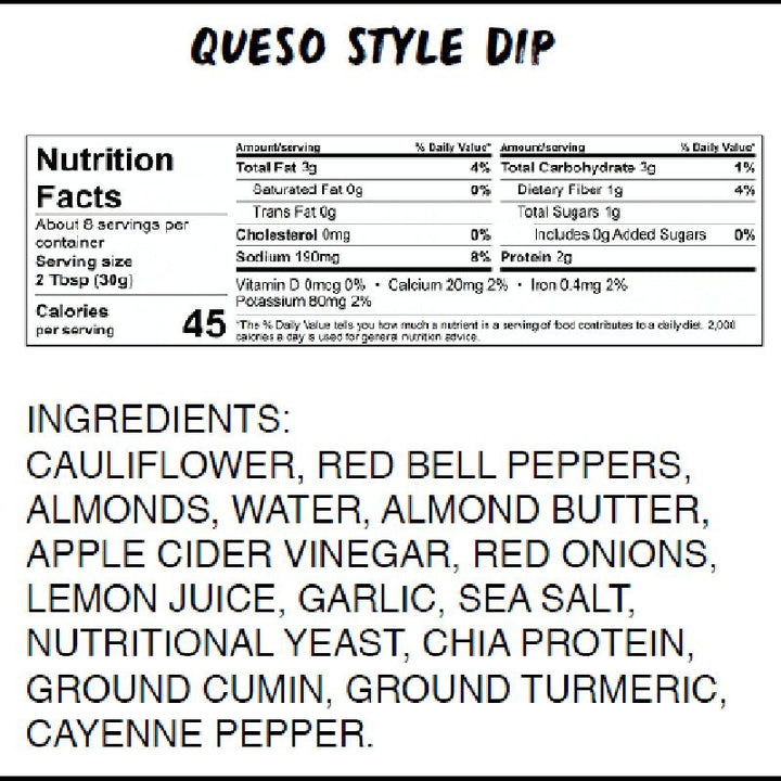 736798903666 - good foods queso style dip nutrition copy