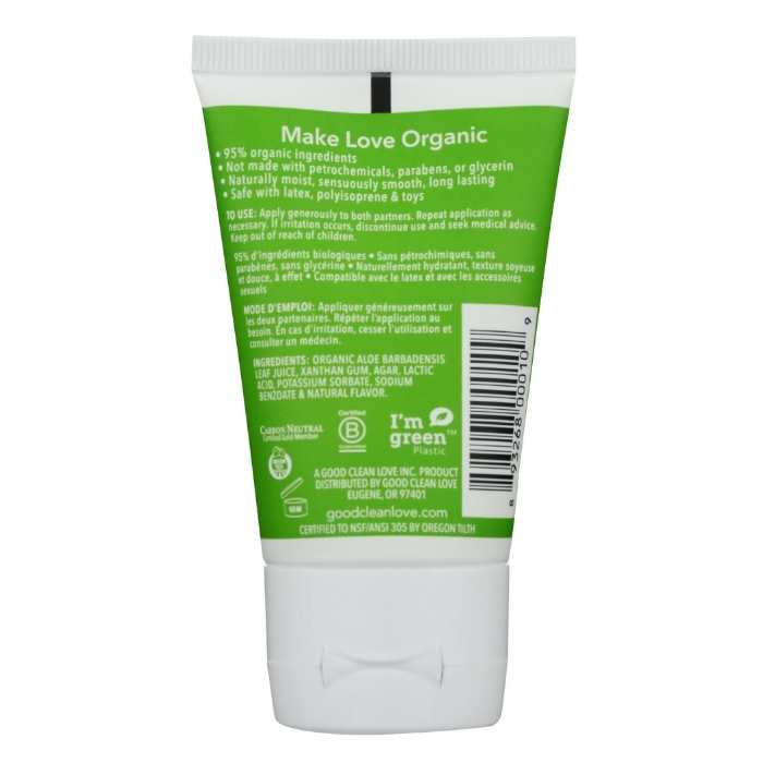 Good Clean Love - Almost Naked Organic Personal Lubricant back