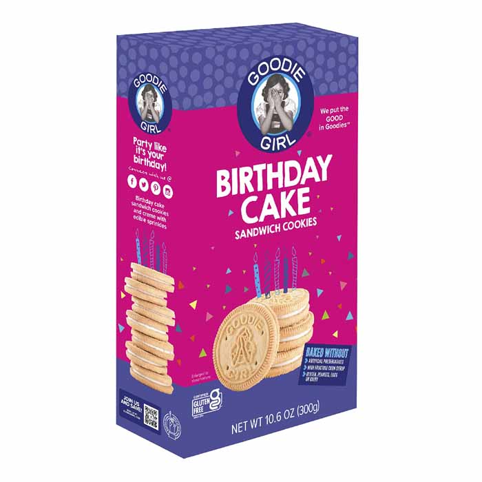 Goodie Girls - Sandwich Cookies - Birthday Cake, 10.6oz 