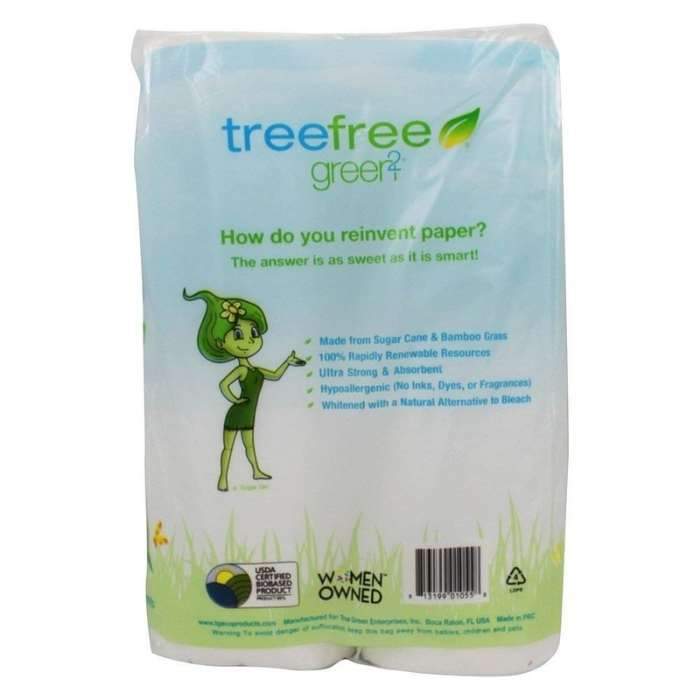Green2 - Tree-Free Paper Towels - Back