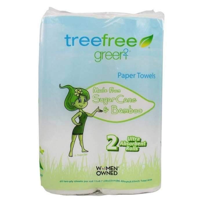 Green2 - Tree-Free Paper Towels - Front