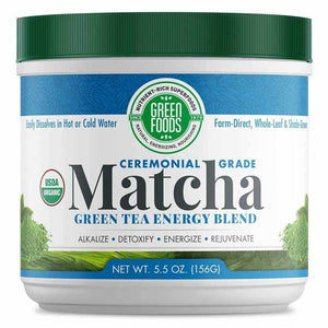 Green Foods - Ceremonial Grade Matcha Green Tea Energy Blend, 5.5oz