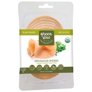 Green Slice - Applewood Smoked Vegan Ham Organic Deli Slices, 3.5oz
