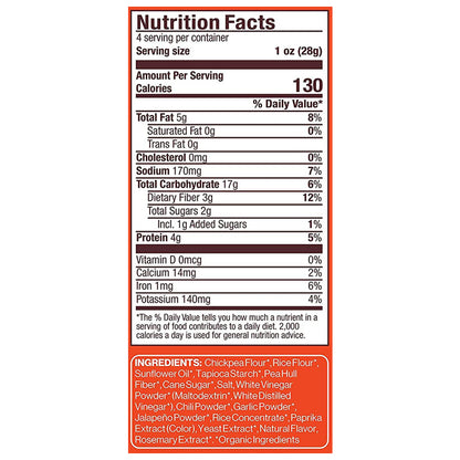 HIPPEAS - Sriracha Sunshine, 4oz - Back