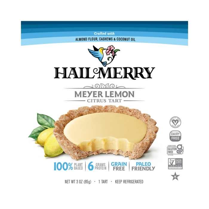 Hail Merry - Gluten-Free Miracle Tarts - Meyer Lemon