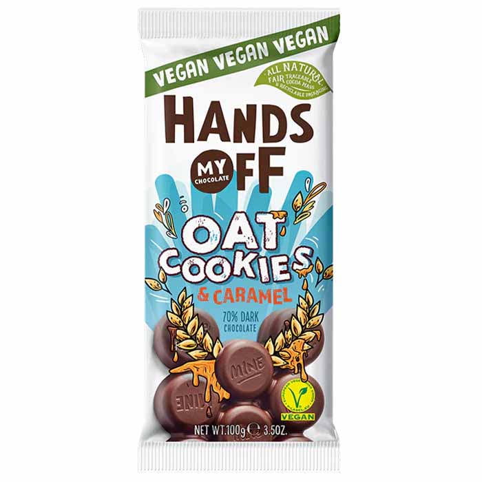 Hands Off My Chocolate - Vegan - Oat Cookies & Caramel Bar, 3.5oz