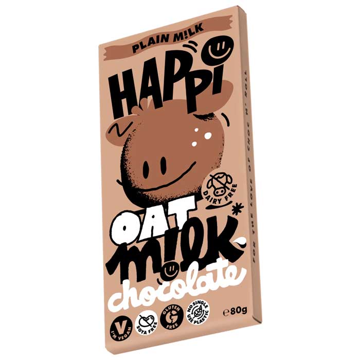 Happi - Oat M!lk Chocolate - Plain, 2.8oz 