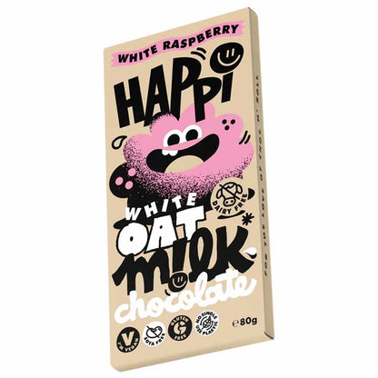 Happi - Oat M!lk Chocolate - White Raspberry, 2.8oz 