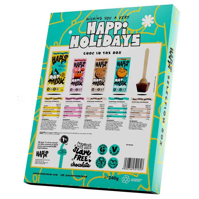 Happi Free From - Christmas Chocolate Selection Box, 240g - Back