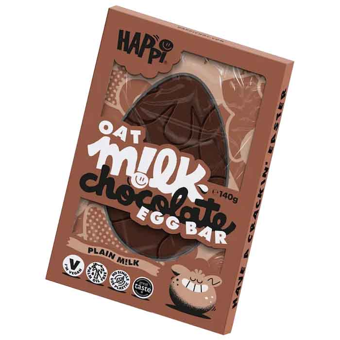 Happi Free From - Egg Bar Plain Milk, 140g