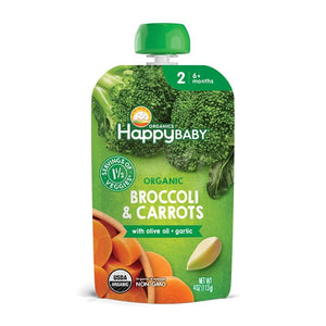 Happy Baby - Organic Broccoli & Carrots, 4oz